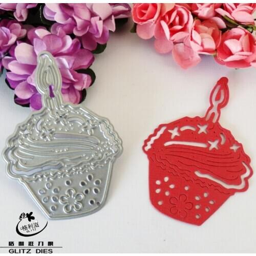 Metal Cake and Candle cutting dies stencils for DIY Scrapbooking/photo album Decorative Embossing DIY Cards