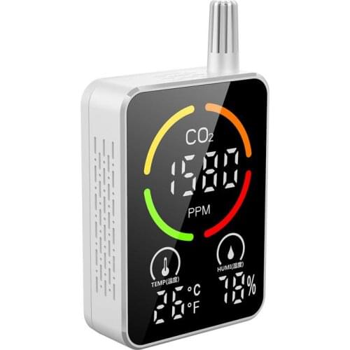 Multifunctional Infrared CO2 Lcd Meter Temperature Humidity Sensor Tester Air Quality Monitor Carbon Dioxide TVOC HCHO Detector