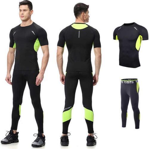 2 Piece Men Quick Dry Compression Long Johns Fitness Gymming Male Winter Sporting Runs Workout Thermal Underwear Sets S108