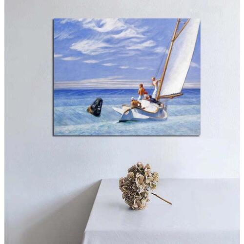 Edward Hopper Ground Swell Wall Art Canvas Painting Posters Prints Modern Painting Wall Pictures For Living Room Home Decoration