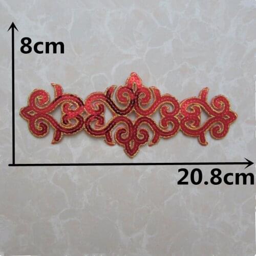 Brand new hot sell fashion Iron On patch Embroidery Lace Trims DIY clothing Sewing Crafts decoration accessories Supplies C5727