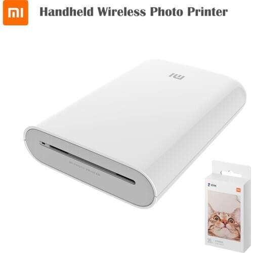 Original Xiaomi Mijia MI Pocket Photo Printer 313x400 dpi Portable With DIY Share 500mAh Picture Printer Pocket AR Video Printer