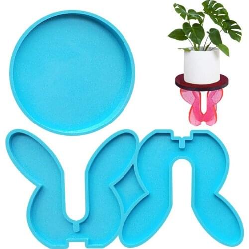 Potted Plant Stand Resin Mold Plant Holder Silicone Mold For Plant Racks, Coasters, Coffee Racks, Bowl Mats,decorative Mats
