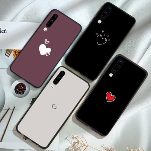 Heart love simple Phone Case For Huawei honor Mate P 9 10 20 30 40 Pro 10i 7 8 a x Lite nova 5t