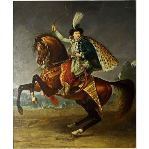 Handmade famous painting reproduce woman riding on running horse on oil canvas for living room decor wallpaper, gallery