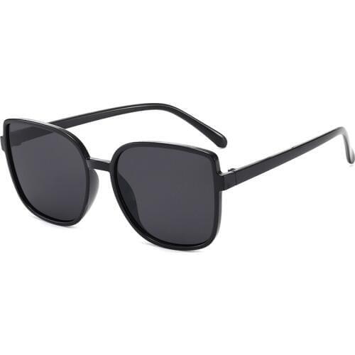 Vintage Oversized Square Sunglasses Women Brand Designer Cat Eye Retro Black Frame Men Sun Glasses for Women Female UV400 Shades