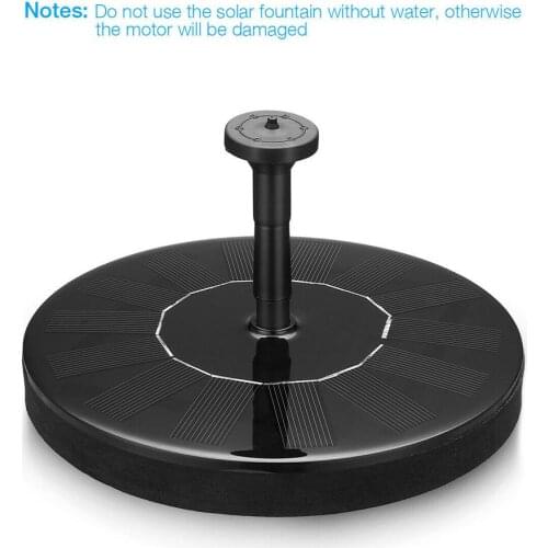 Solar Bird Bath Automatically Water Fountain Pump Flow Fountain Sprinkle Heads To Pump Garden Small Pool Pond Floating Outdoor