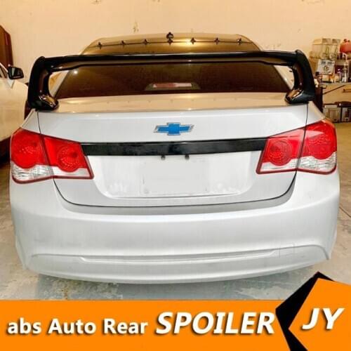 For Chevrolet Cruze Spoiler 2009-2014 Cruze FD2 spoiler High Quality ABS Material Car Rear Wing Primer Color Rear Spoiler