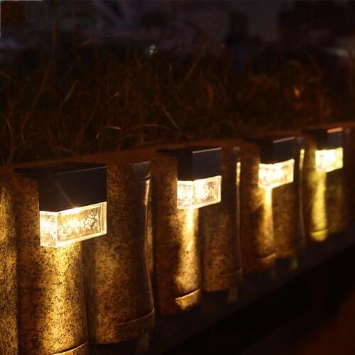 Solar Deck Lights Led Solar Fence Lights Solar Step Lights Outdoor Waterproof Fence Railing Patio Garden Step 2 Lighting Mode