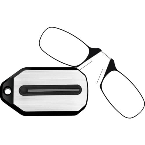 Ladies Mini Nose Clip on Mini Reading Glasses Women 2.0 Magnifying Presbyopic Glasses Eyewear Men Rimless