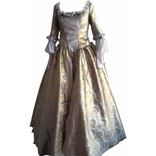 D-057 Victorian Gothic/Civil War Southern Belle loose Ball Gown Dress Halloween Vintage dresses Sz US 6-26 XS-6XL