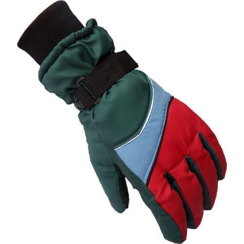 Winter Outdoors Mittens Men Women Keep Warm Spelling Color Waterproof Windbreak Cold-proof Camping Climbing Skiing Gloves