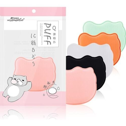 1pcs Cat Shape Air Cushion Soft Sponge Puff Makeup Sponge Cosmetic Puff Dry Wet Concealer Foundation Powder Cosmetic Kit Tool
