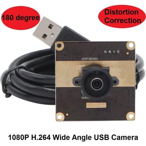 1080P USB2.0 Aptina AR0330 Color CMOS Sensor 0.1Lux H.264 /MJPEG/YUV USB Camera Module with 180degree Distortion Correction lens