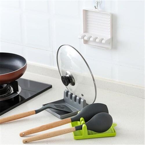 3pcs Multifunction Kitchen Tool Spoon Rest Holder Organizer Spatula Holder Racks Kitchen Storage Mat Shelf