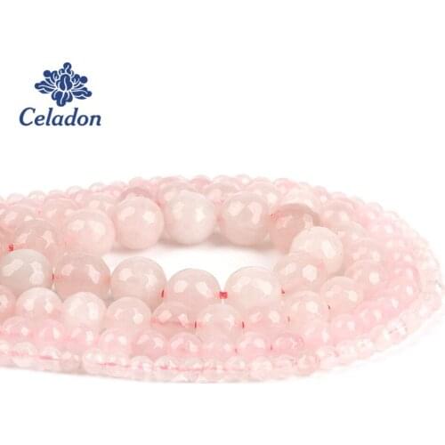 Promotion! Natural Stone Beads Rose Quart Beads Round Spacer Loose Bead For Jewelry Making DIY Findings 4 6 8 10mm
