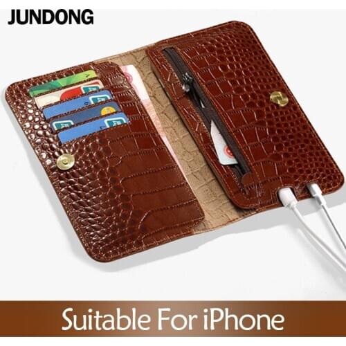 Flip Phone Cases For iPhone 6 6S 7 8 Plus 11 Pro X Xs Max Case Crocodile Texture Multifunction Wallet For iPhone 6p 7p 8p case