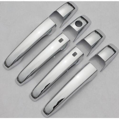 Chrome Car Side Door Handle Cover Trim W/SMART Keyhole For Chrysler 300 / 300C 2005 2006 2007 2008 2009 2010 Free Drop Shipping