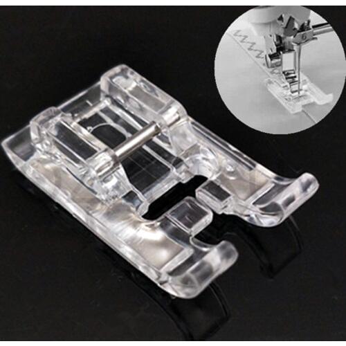 5mm Clear Open Toe Satin Stitch Presser Foot For All Domestic Low Shank Snap-on Sewing Machine Accessories 7YJ313