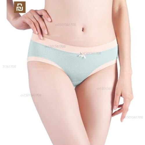 Xiaomi modal underwear women youpin breathable high elastic 100% cotton antibacterial womens mid-waist briefs