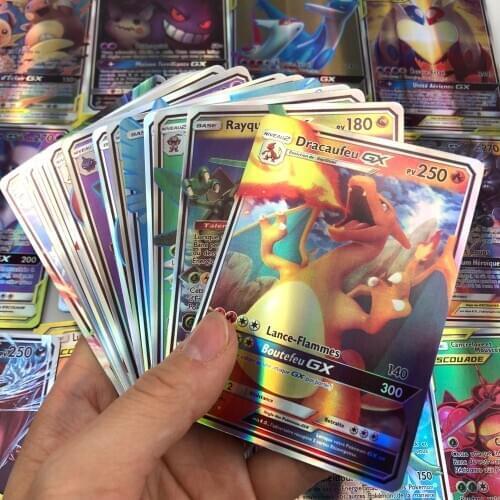 New Arrival 140V series French/English version Pokemones Cards GX V VMAX EX MEGA Shiny Card Collection