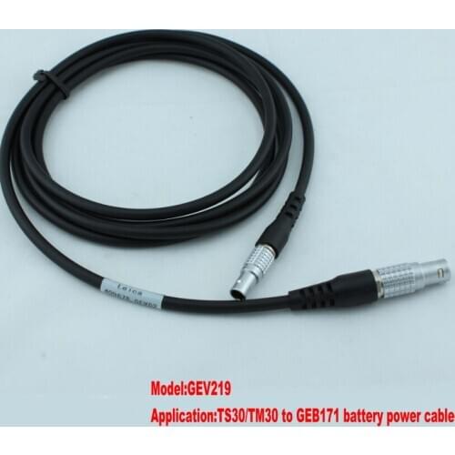TS30 total station to GEB171 battery power cable,TM30 to GEB171 battery power cable GEV219 (758469)