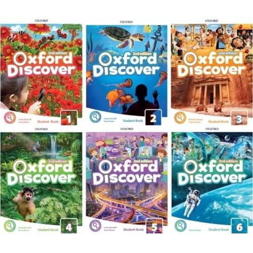 12PCS Oxford Discover 2nd Edition Level 1-6 Student Book and Workbook Young Learners English Children Age 7-16 Years Old