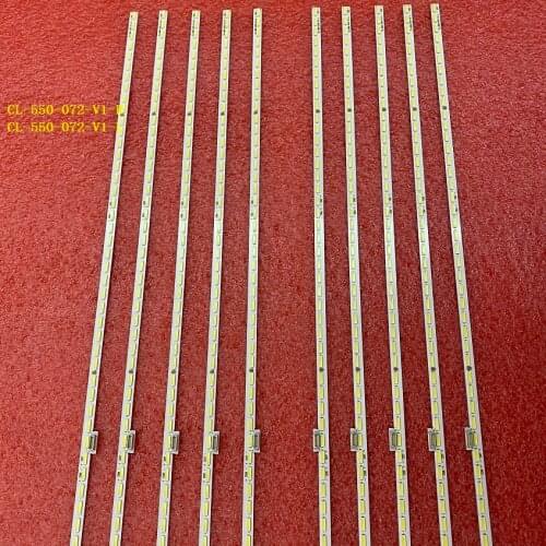 5set=10pcs LED backlight strip for 55PUS7101 LK10024666-AO CL-550-072-V1-R L TPT550U2-EQLSJA.G EQLSHA.G