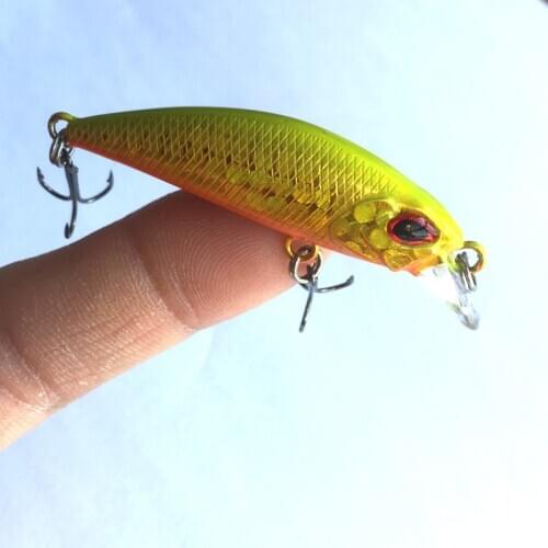 Mini 5cm/4g Minnow Lures Long Shot Hard Goods For Fishing Topwater Swimbait Sea River Shad Wobbler For Trolling Squid Fish Lure