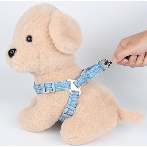 Adjustable Puppy Leash Dog Chest Strap Reflective Nylon Traction Rope Pet Supply