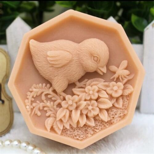 New Product!!1pcs Chicken (zx299) Silicone Handmade Soap Mold Crafts DIY Mould
