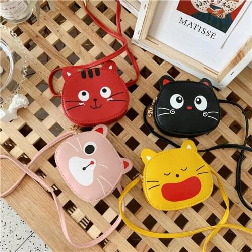 Lovely Childrens Leather Messenger Bag Cute Girls Cartoon Shoulder Bags Cartoon Childrens Crossbody Bag