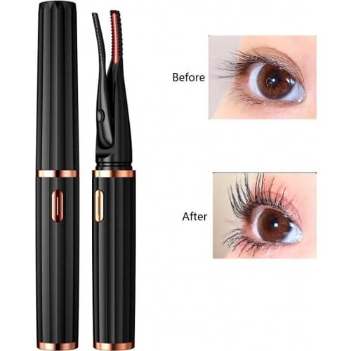 USB Rechargeable Electric Eyelash Curler Clip Fast Heating Eyelash Curling Device Electric Heating Eyelash Curling Device