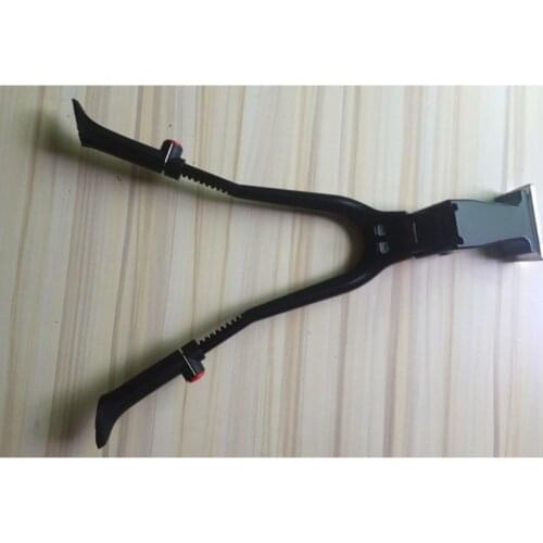 Bike Kickstand Double Leg Bicycle Foldable Adjustable Center Mount Mount Bicycle Stand Fits 26" and Above for bicycle Road Bike