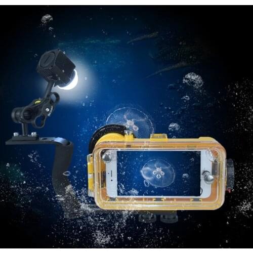 60m Waterproof Underwater Scuba Diving LED Video Light Sport Camera Diving Lamp Accessories