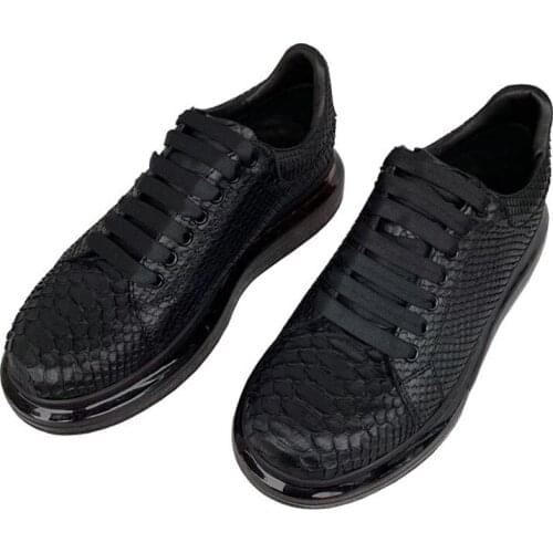 YL0063 Snake Skin Quality Luxury Mens Casual Shoes Famous Brands High Quality New Style Fashionable Mens Shoes