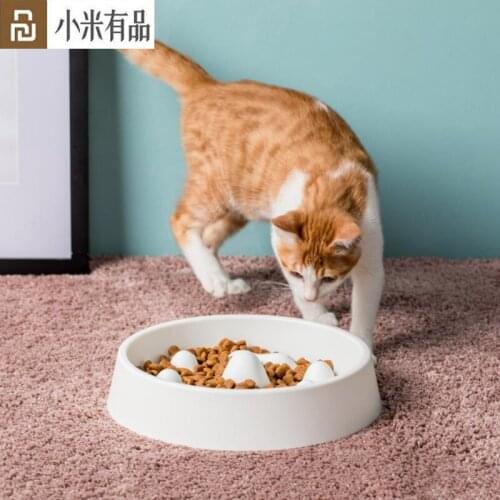 Youpin Jordan&Judy Pets Feeder Dog Bowl Slow Eating Bloat Stop Food Plate Cat Anti Skid Dishes Tray Home Safe Pet Accessories