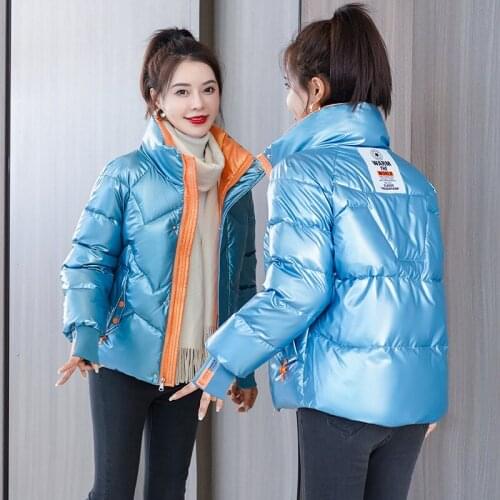 New Large Size 3XL Girl Parka 2021 Winter Jacket Women Coat Female Warm Fashion Stand-Up Collar Parkas Lady Outerwear White