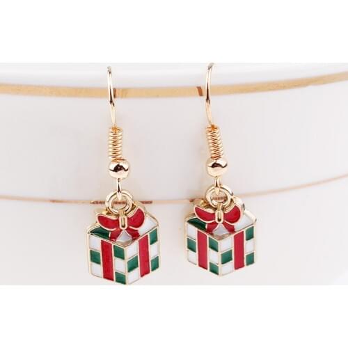 TODOX New Fashion Jewelry Christmas Earrings For Women girls Cartoon Geometric colorful small animals cute Female Elegant party