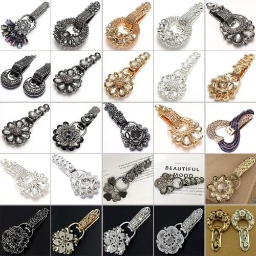 1pcs Metal Rhinestones Duckbill Buttons Sewing Handwork Fur Suede Coat Accessory