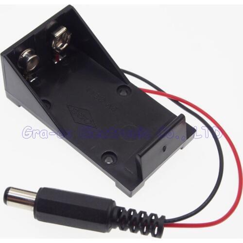 35pcs 9V Battery Holder Battery Case with DC5.5*2.1 6F22 Battery Button
