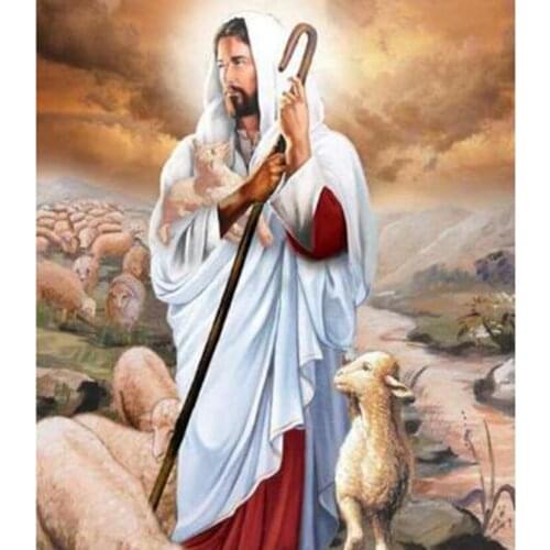 5D DIY Diamond Painting Square Round Diamond Figure Painting Religious Picture Embroidery Cross Stitch Home Decoration WG2791