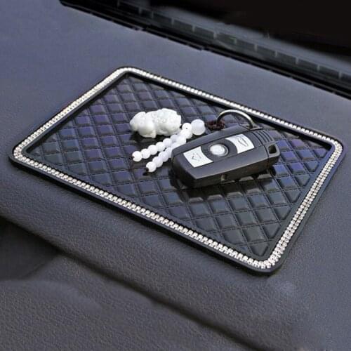 Car Environmental Protection Non-slip Mats Mobile Phone Navigation Dashboard Pads Wear-resistant Diamonds Car Interiors Washable