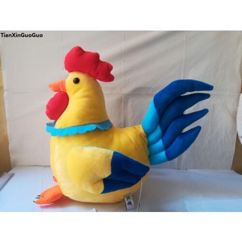 Large 40x38cm colourful cock chick plush toy soft doll throw pillow birthday gift w1719