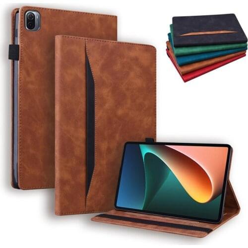 For Mi Pad 5 Pro Case 2021 Fashion Wallet Stand PU Leather Cover For Mipad 5 Case Funda For Xiaomi Mi Pad 5 Pro Tablet Case