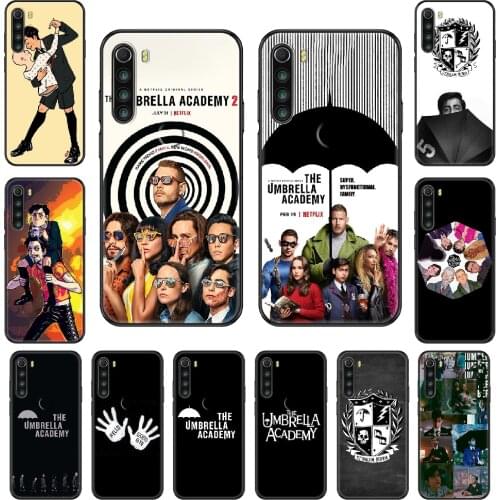 TV The Umbrella Academy Phone case For Xiaomi Redmi Note S2 4 5 6 7 8 A S X Plus Pro black trend funda silicone prime soft