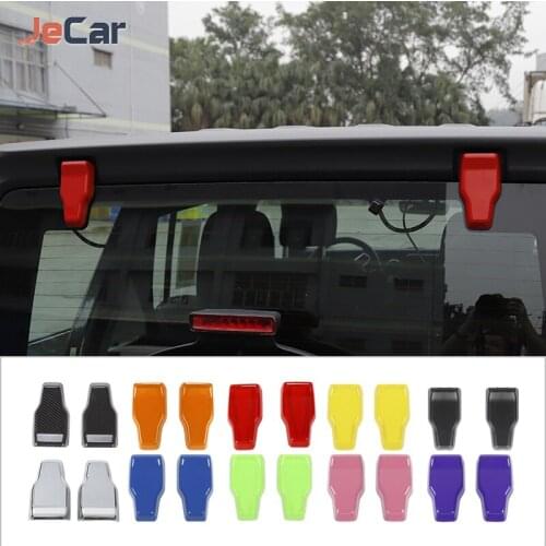 Rear Door Window Glass Hinge Cover Decoration Stickers For Jeep Wrangler JL 2018+ Car Exterior Accessories