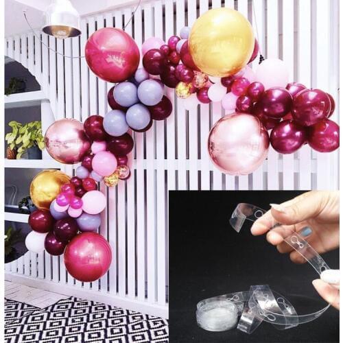 5-meter Plastic Balloon Chain for Wedding Party DECOR Attach Balloons To Ceiling Wall Wedding Party Birthday Backdrop Decor