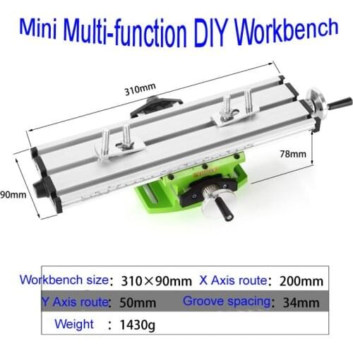 Woodworking Machinery Parts Miniature precision multifunction Milling Machine Bench drill Vise Fixture worktable