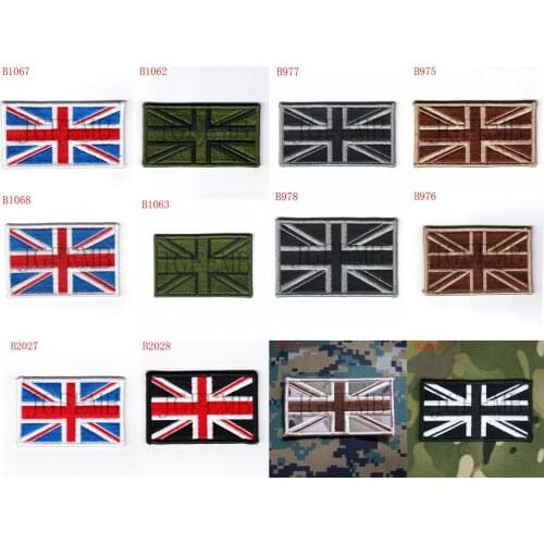 The Union Flag Morale Military Tactics Embroidery patch Badges